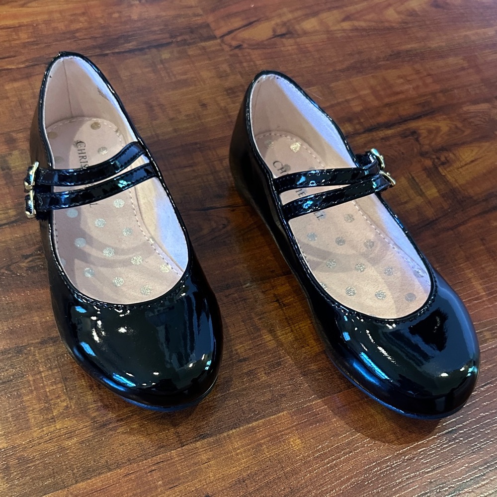 Charming Black Patent Kids Dress Shoes